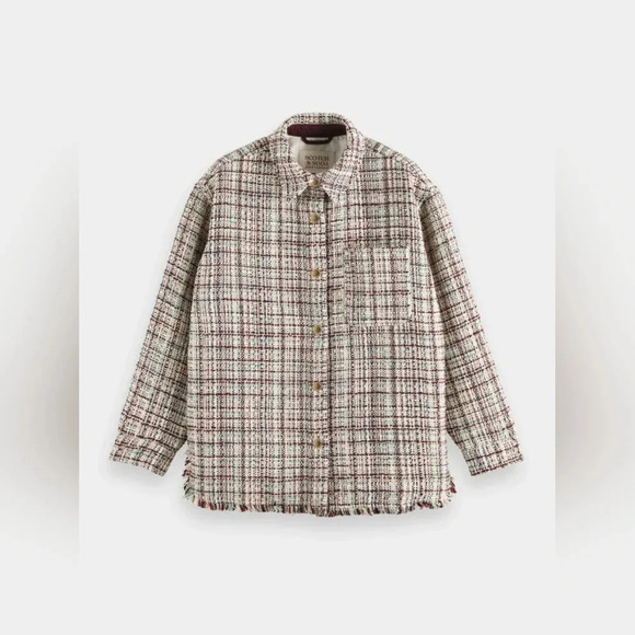 Glitter tweed shirt jacket - Picture 2 of 10